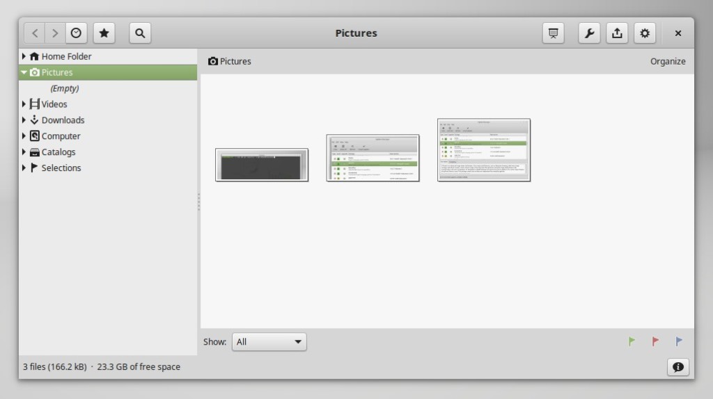 gThumb 3.3.3 in Linux Mint