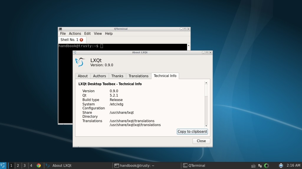 LXQt 0.9 in Ubuntu 14.04