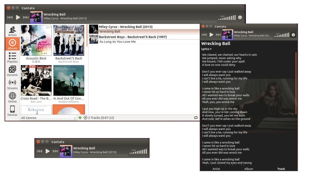 Cantata Music Player Client