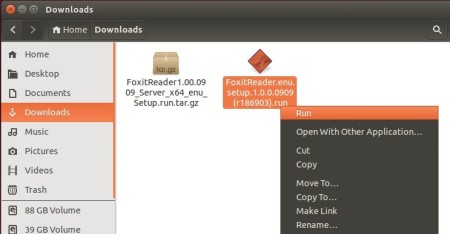 foxit install ubuntu