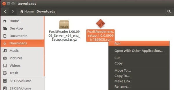 how install foxit linux