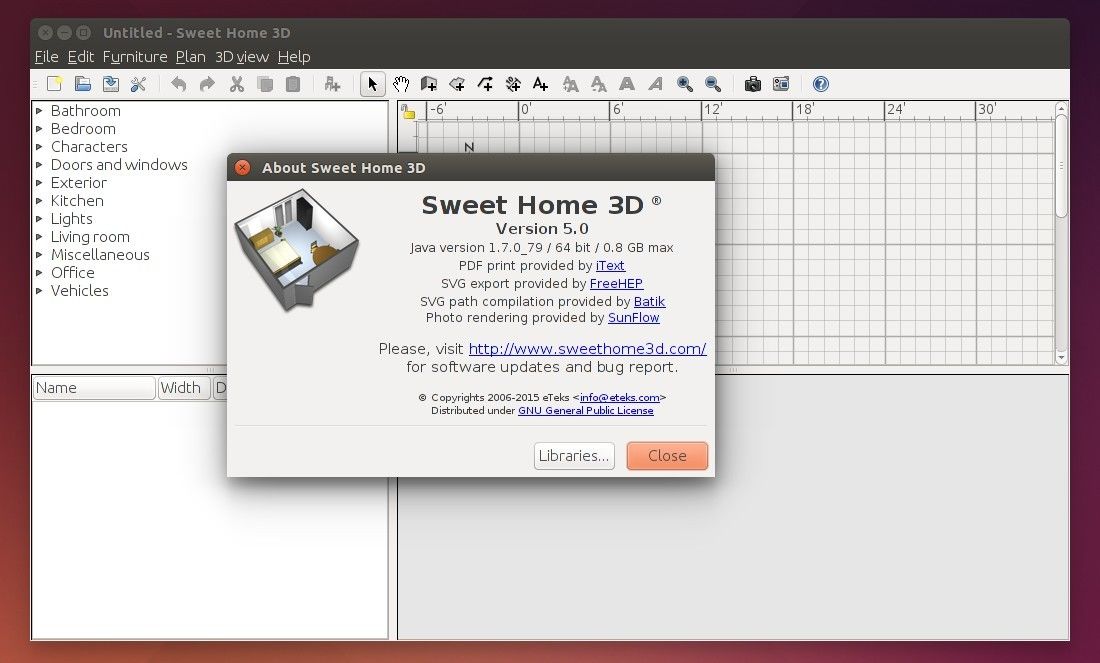 sweet home 3d java version