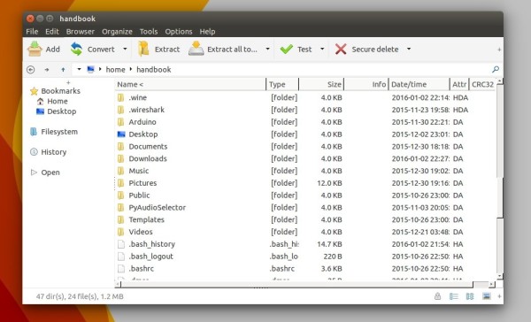PeaZip File Archiver in Ubuntu