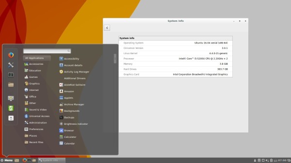 Cinnamon 3.0 in Ubuntu 16.04