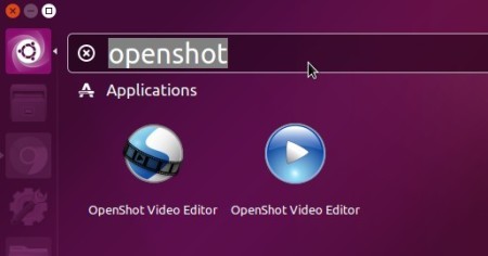 launch OpenShot video editor