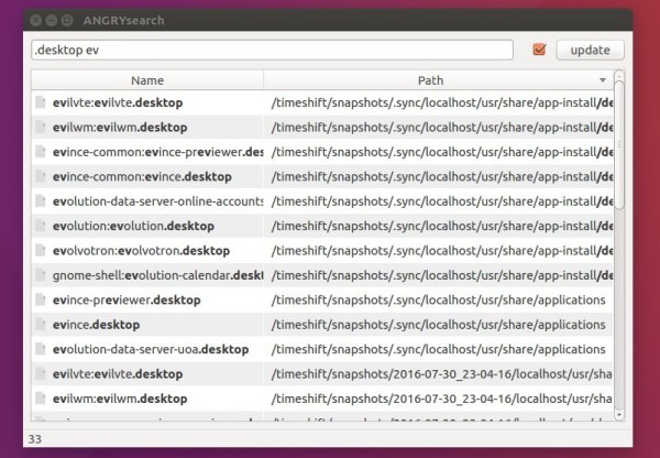 angrysearch Linux file search