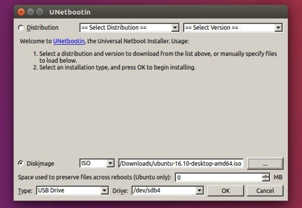 unetbootin vs universal usb installer