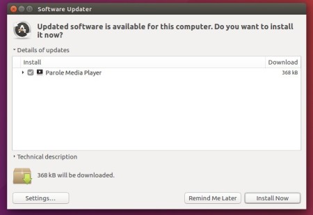 upgrade parole media player