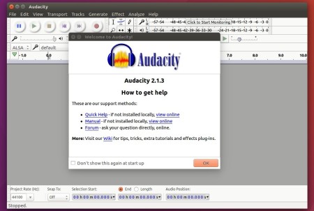 Audacity как установить на ubuntu