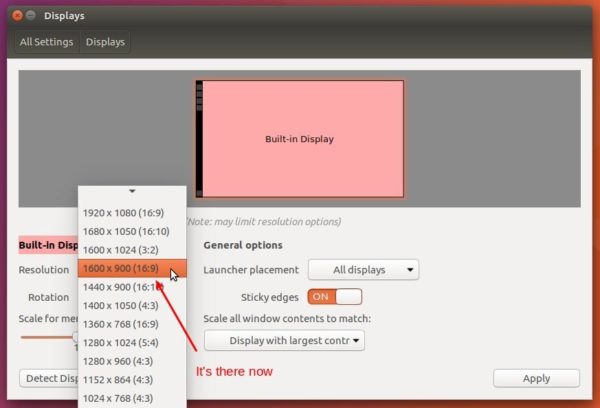 linux mint change resolution and display stopped working