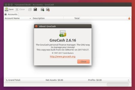 GnuCash 2.6.16