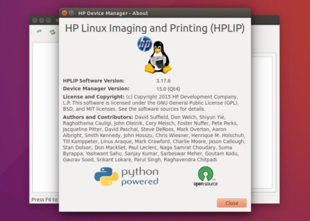 HPLIP 3.17.6