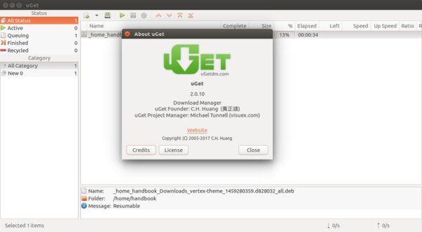 uGet 2.0.10