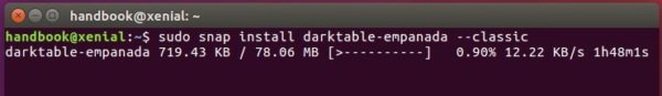 install darktable snap