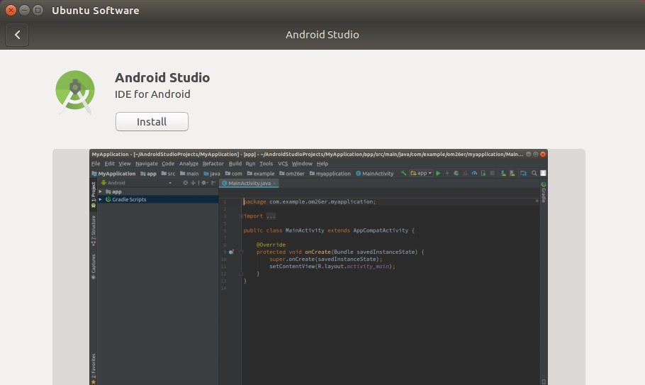 install android studio ubuntu