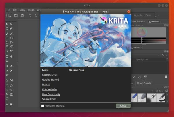 krita keeps crashing and file lost