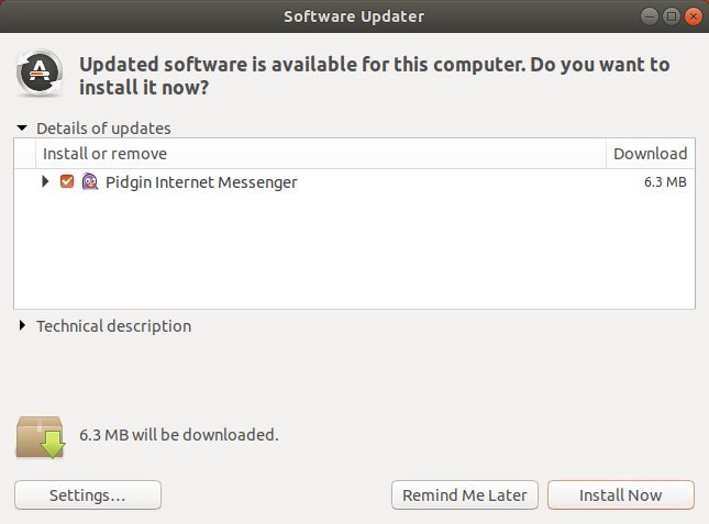 Software update install