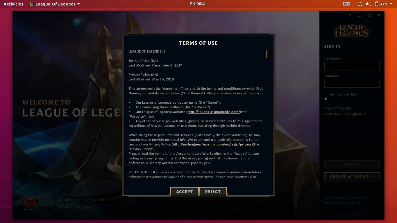 cant download league of legends