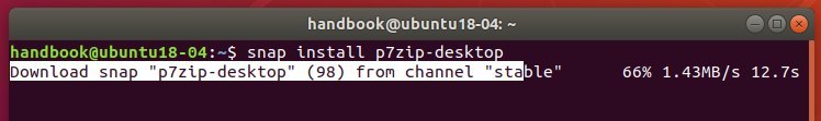 P7Zip Desktop Available to Install via Snap in Ubuntu 18.04 ...