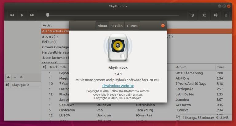 Rhythmbox ubuntu как пользоваться