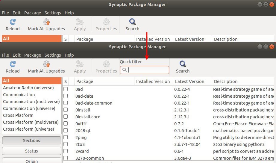 Package как открыть. Synaptic package Manager. Synaptic Ubuntu. Пакетный менеджер. File Manager qt.