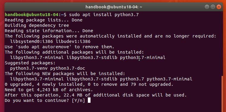 install python linux