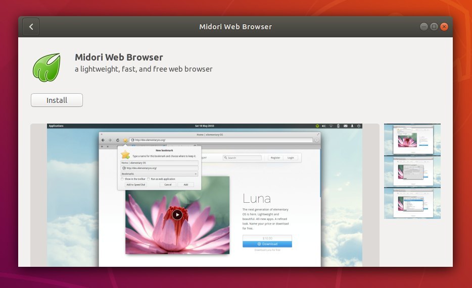 Как установить midori в ubuntu