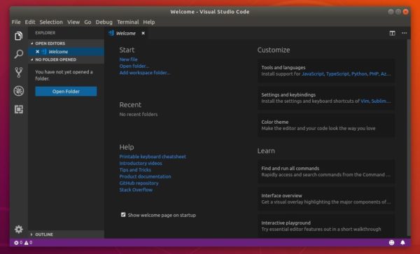 visual studio code install ubuntu