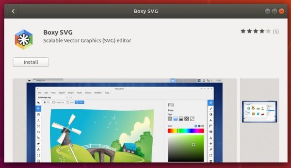 Install Boxy Svg Editor Via Snap In Ubuntu 16 04 18 04 Higher Ubuntuhandbook