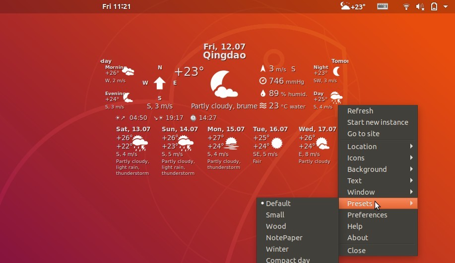 Customizable Weather Widget ‘Gis Weather’ 0.8.4 Released | Open Source ...