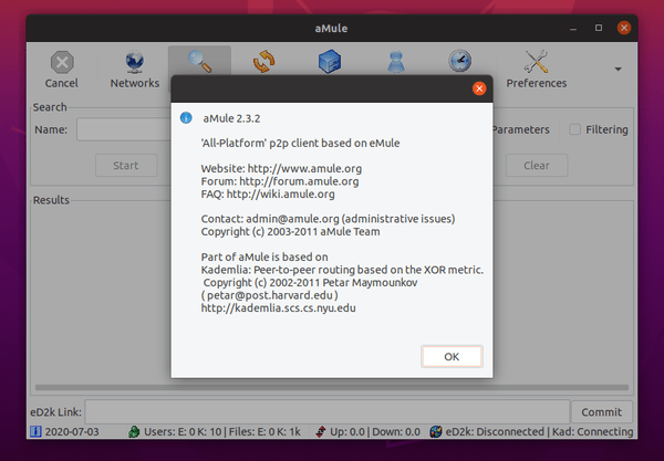 How to Install aMule P2P Client in Ubuntu 20.04 LTS - Open Source ...