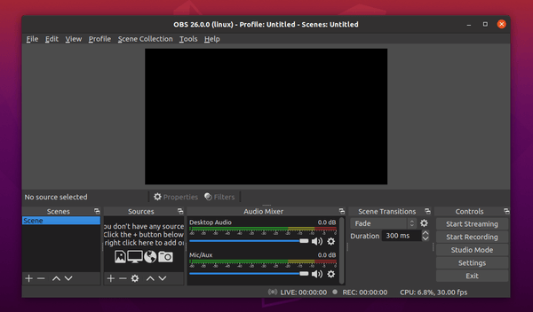 OBS Studio  Released with Initial Virtual Camera Support [PPA] –  UbuntuHandbook