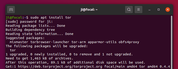 ubuntu 20.04 tor browser install