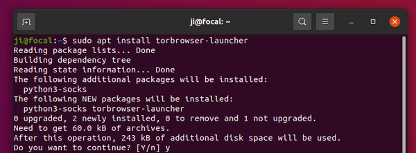 install tor browser ubuntu cli