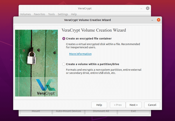 veracrypt traveler disk