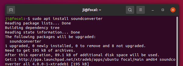 install soundconverter ubuntu