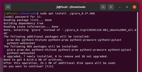 install deb file linux