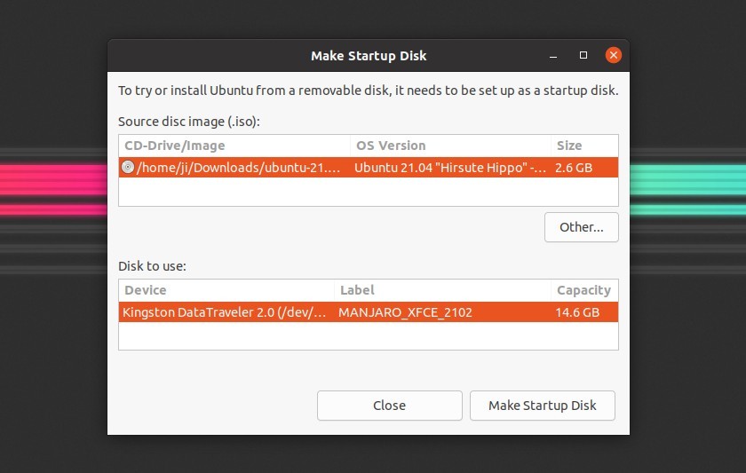 ubuntu make bootable usb from iso mac