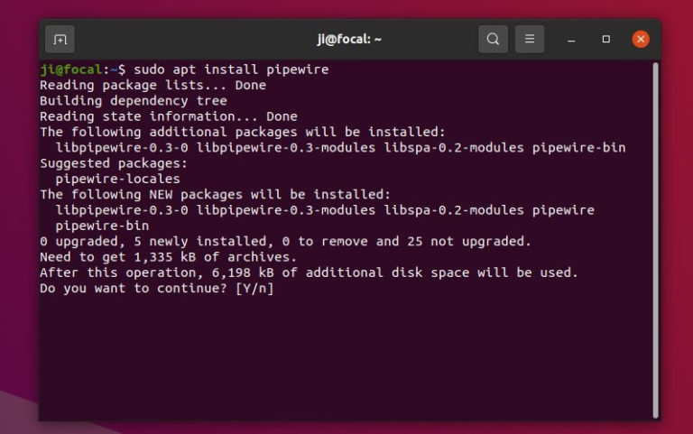 Linux замена pulseaudio на pipewire