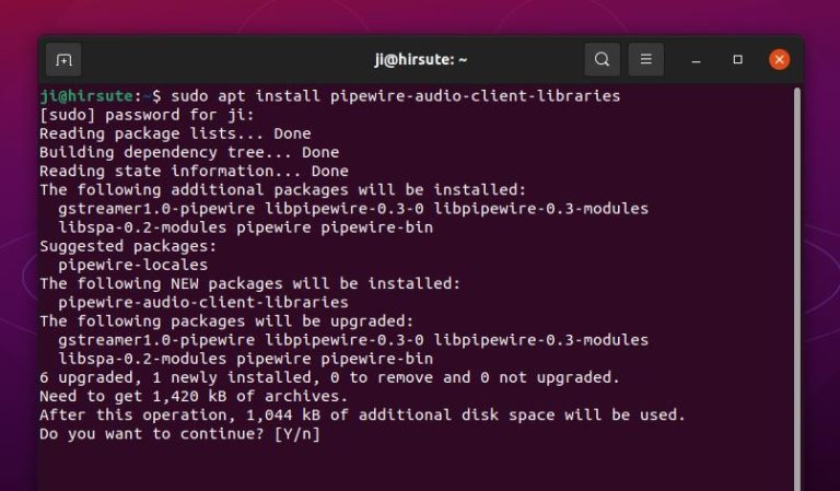 Linux замена pulseaudio на pipewire