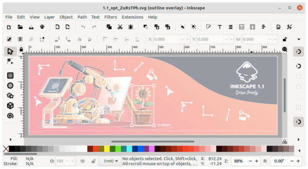 inkscape swatches dialog show only x