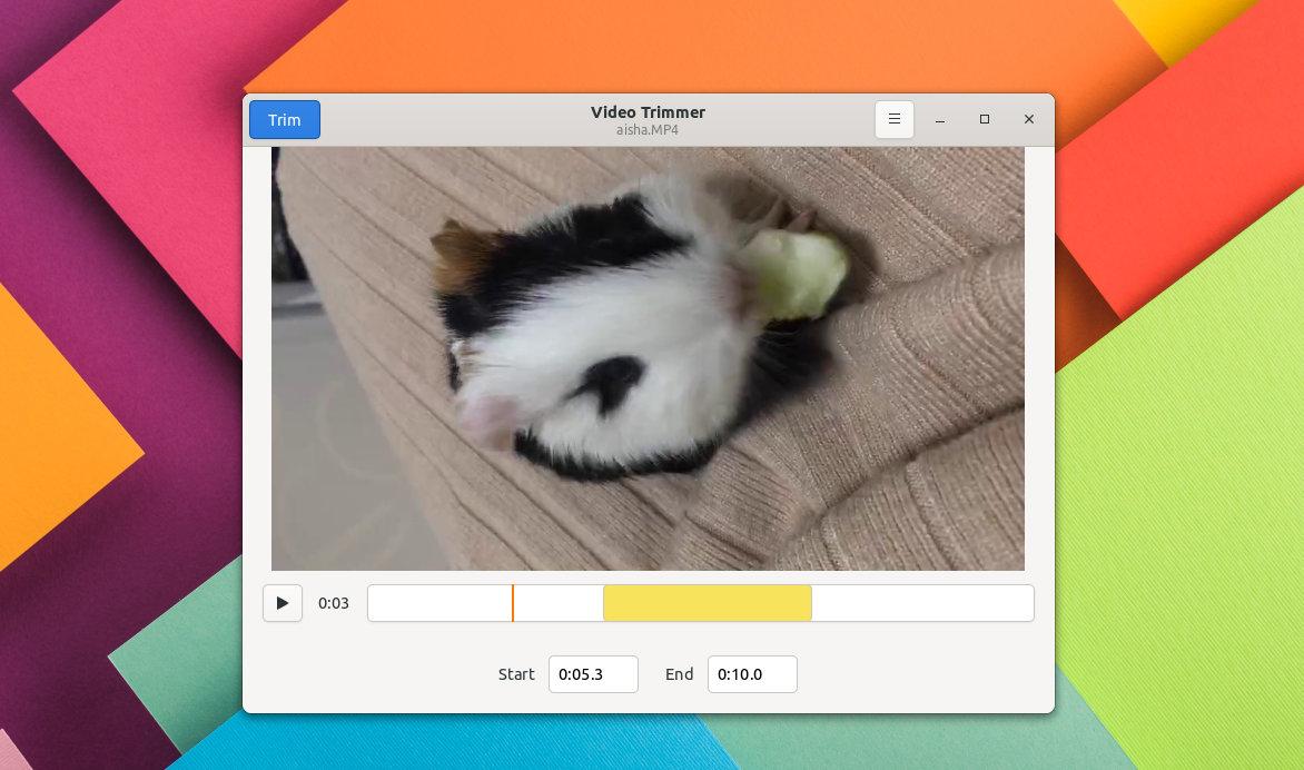 easy video cutter for linux