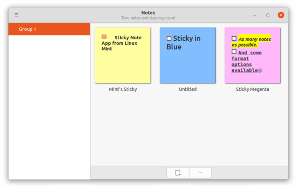 Sticky note deals ubuntu