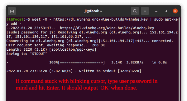 Репозиторий https dl winehq org wine builds ubuntu bionic inrelease не подписан
