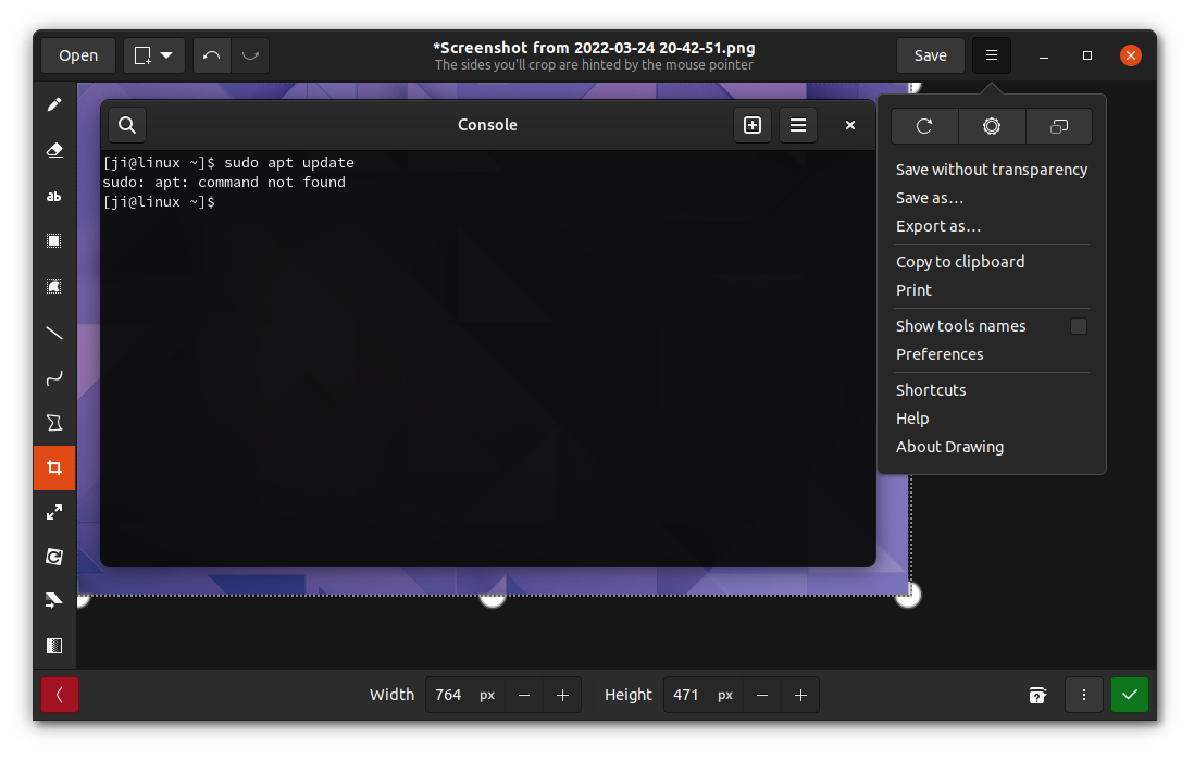 ‘Drawing’ – A MS Paint Similar Tool to Edit Images in Linux - Open ...