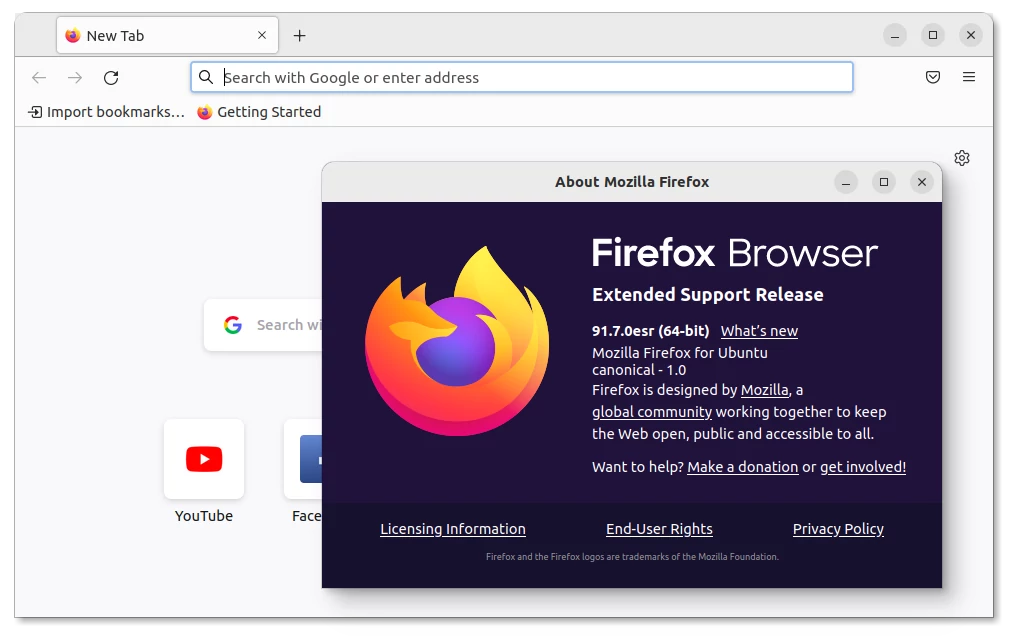 Upgrading Firefox For A Single User – Peppermint OS