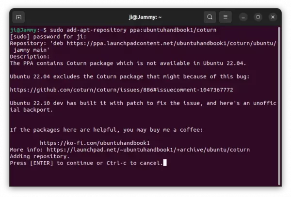 Install Coturn Ubuntu