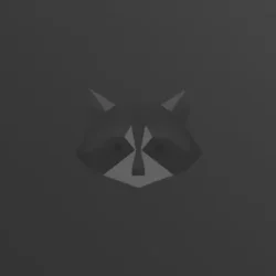 moskalenko-v-Low_poly_Raccoon_Dark